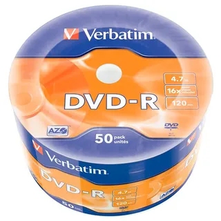 Verbatim DVD-R Matt 50er Spindel (43788) - Black
