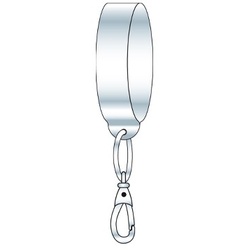 Schaukelschelle Ø10 cm – verzinkter Stahl, witterungsbeständig & langlebig, für Rundholz-Schaukelbalken bis 10 cm für Schaukeln und Spielgeräte
