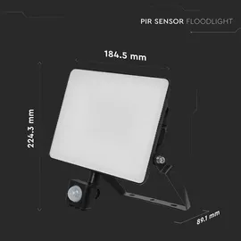 V-Tac LED-Flutlicht 30 W schwarz 3600 lm 6500 K IP65