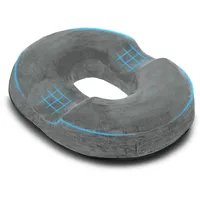 Ecosafeter Hämorrhoiden Sitzkissen,Hochwertiges Donut-Kissen aus Memoryschaum für Schwangerschaft Steißbein Postnatal Ischias Druckgeschwüre