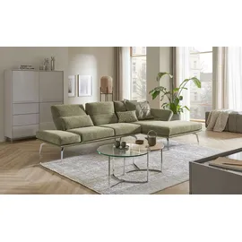 KOINOR Eckcouch Mikrofaser 3-Sitzer Grün