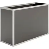 KGT Aluminium Hochbeet 130 121 x 45 x 77 cm Silber