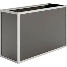 KGT Aluminium Hochbeet 130 121 x 45 x 77 cm Silber
