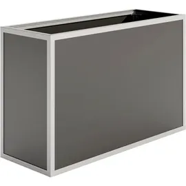 KGT Aluminium Hochbeet 130 121 x 45 x 77 cm Silber