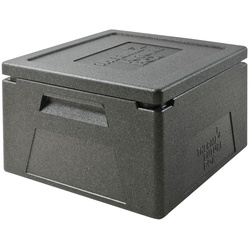 Thermo Future Box EPP Thermobox für Pizzen, Toplader, 415 x 410 mm, Nutzinhalt 27 Liter, schwarz