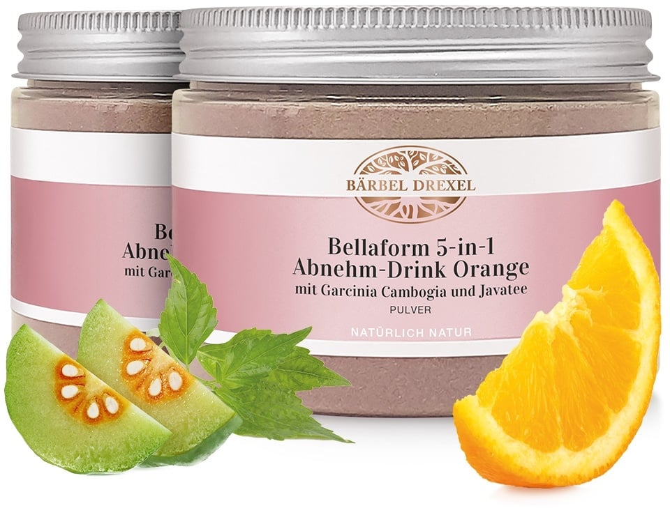 Bellaform 5-in-1 Abnehm-Drink Orange mit Garcinia Cambogia und Javatee Pulver