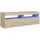 vidaXL TV-Schrank mit LED-Leuchten 120x35x40 cm Braun Holz