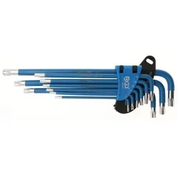 Winkelschlüssel-Satz | T-Profil (für Torx) / T-Profil (für Torx) mit Bohrung T10 - T50 | 9-tlg.