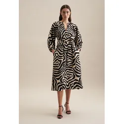 Sommerkleid »Schwarze Rose«, 3/4-Arm Rundhals Druck, Gr. XS (34) - Normalgrößen, Schwarz, , 37339624-34 Normalgrößen
