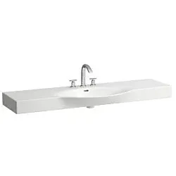 LAUFEN Palace Waschtisch 8117060001081 150x51cm, ungeschnitten, weiß, 3 Hahnlöcher
