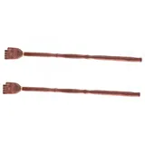 ibasenice 2 Stück Holz Rückenkratzer Mit Polierdesign Langlebiger Massagestab Aus Birnenholz Lang Flexibel Gegen Juckreiz Holzkratzwerkzeug Für Selbstmassage Rückenmassagegerät Für Erwachsene