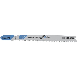 Bosch Professional HSS Stichsägeblatt T 123 XF Progressor for Metal 100er-Pack 2608638700