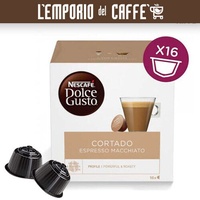 32 Kaffee Kapseln Nescafe Dolce Gusto Cortado Espresso Macchiato 100% Original