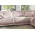 KAWOLA Ecksofa Madeline Cord Recamiere rechts rosa