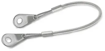 Halteseile, Edelstahl 1.4401 (A4), mit Befestigungslaschen (111.8-320-C-TR)