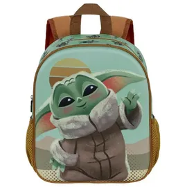 Star Wars The Mandalorian Say Hi-Kleiner 3D Rucksack, Grün, 26 x 31 cm, Kapazität 8,5 L