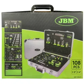 Jbm 108-teiliger Aluminium-werkzeugkasten Und 1/2'-steckschlüssel Jbm 53444