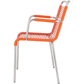 JAN KURTZ Fiam Mya Spaghetti Stapelsessel 57 x 52 x 85 cm orange