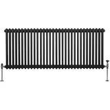 MonsterShop Traditioneller 2-Spalten-Heizkörper 600 x 1462 mm 7,0 kW schwarz