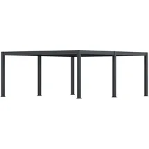 Weide Doppelcarport 6,00 x 5,30 m anthrazit