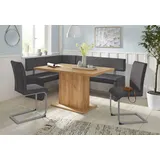 Home Affaire Charissa 190 x 90 x 140 cm Microfaser langer Schenkel rechts schwarz