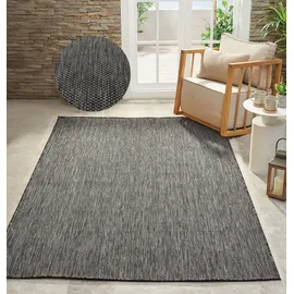Bruno Banani Teppich BRUNO BANANI "Venezia, auch als Läufer", schiefer, B:300cm H:4mm L:400cm, Kunstfaser, Teppiche, Teppich, In- und Outdoor geeignet, Sisal-Optik, Wetterfest & UV-beständig