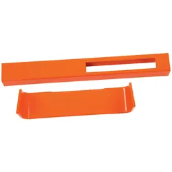 PROREGAL Farbcodierung Recyclingset für Wertstoffsammler Connector Bin | Aluminium | Orange
