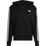 adidas Essentials 3-Streifen French Terry Reißverschlusspullover Black / White S