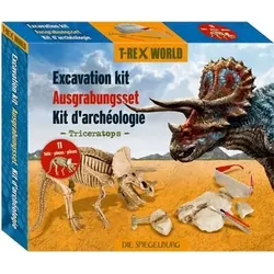 DIE SPIEGELBURG 18495 Großes Ausgrabungsset Triceratops - T-Rex World