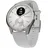 42 mm perlweiß/silber, Sport Flourelastomer-Armband grau/silber
