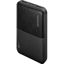 goobay kompakte Powerbank, 5.000 mAh, schwarz