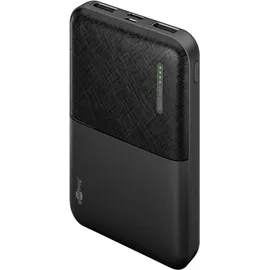 goobay kompakte Powerbank, 5.000 mAh, schwarz
