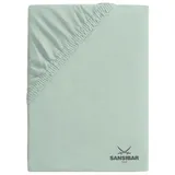Sansibar Spannbettlaken Baumwolle-Jersey-Elasthan 140 x 200 - 160 x 200 cm grün