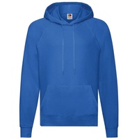 FRUIT OF THE LOOM Lightweight Hooded Sweat, royal, M