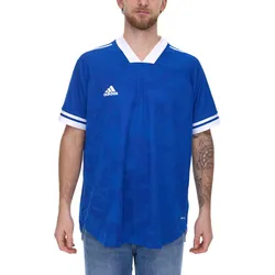 adidas Condivo 20 Kurzarm Trikot Herren Jersey Fußball-Shirt mit AeroReady FT7258 Blau/Weiß - XXL