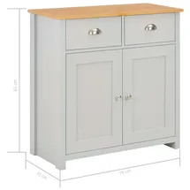 vidaXL Sideboard Grau Sideboard Grau 79 x 35 x 81 cm