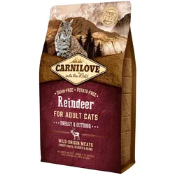 CARNILOVE Energy & Outdoor Reindeer Katzentrockenfutter 2 Kilogramm