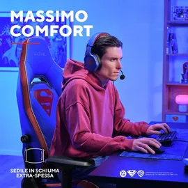 Trust Ruya Pro Gamingstuhl Blau/Rot