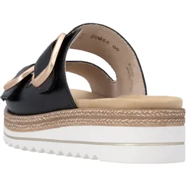 remonte Pantolette REMONTE, Damen, Gr. 41, schwarz, Leder, unifarben, Schuhe Pantolette, Hausschuh, Sommerschuh, Klettschuh mit Lite ́n Soft-Ausstattung