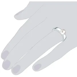 VALERO PEARLS Ring aus Sterling Silber mit Süßwasser-Zuchtperle in silber | Gr.: 52