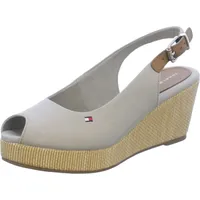 Tommy Hilfiger Sandaletten für Damen aus Italien, Spanien und Portugal für Damen, beige, Gr. 41 EU