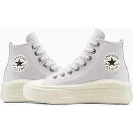 Converse "CHUCK TAYLOR ALL STAR MOVE", Damen, Gr. 37, bone cold, egret, schwarz, Leder, Schuhe Sneaker