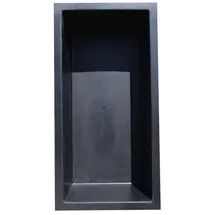 Wacredo GFK Rechteckbecken 240 x 120 x 60cm Kneippbecken Teichbecken Wasserspielbecken architektonisches Wasserbecken für Wasserspiel Glasfaser (Schwarz)