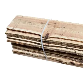 WOODTEX Sichtschutzzaun 180 x 180 cm Braun Holz 2 St.