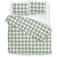 Zo!Home Bettwäsche-Set Quattro di Lino Moss Green grün -