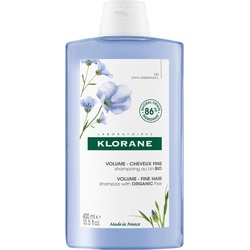 Klorane, Shampoo, Volumen-Shampoo mit BIO-Lein (400 ml, Flüssiges Shampoo)