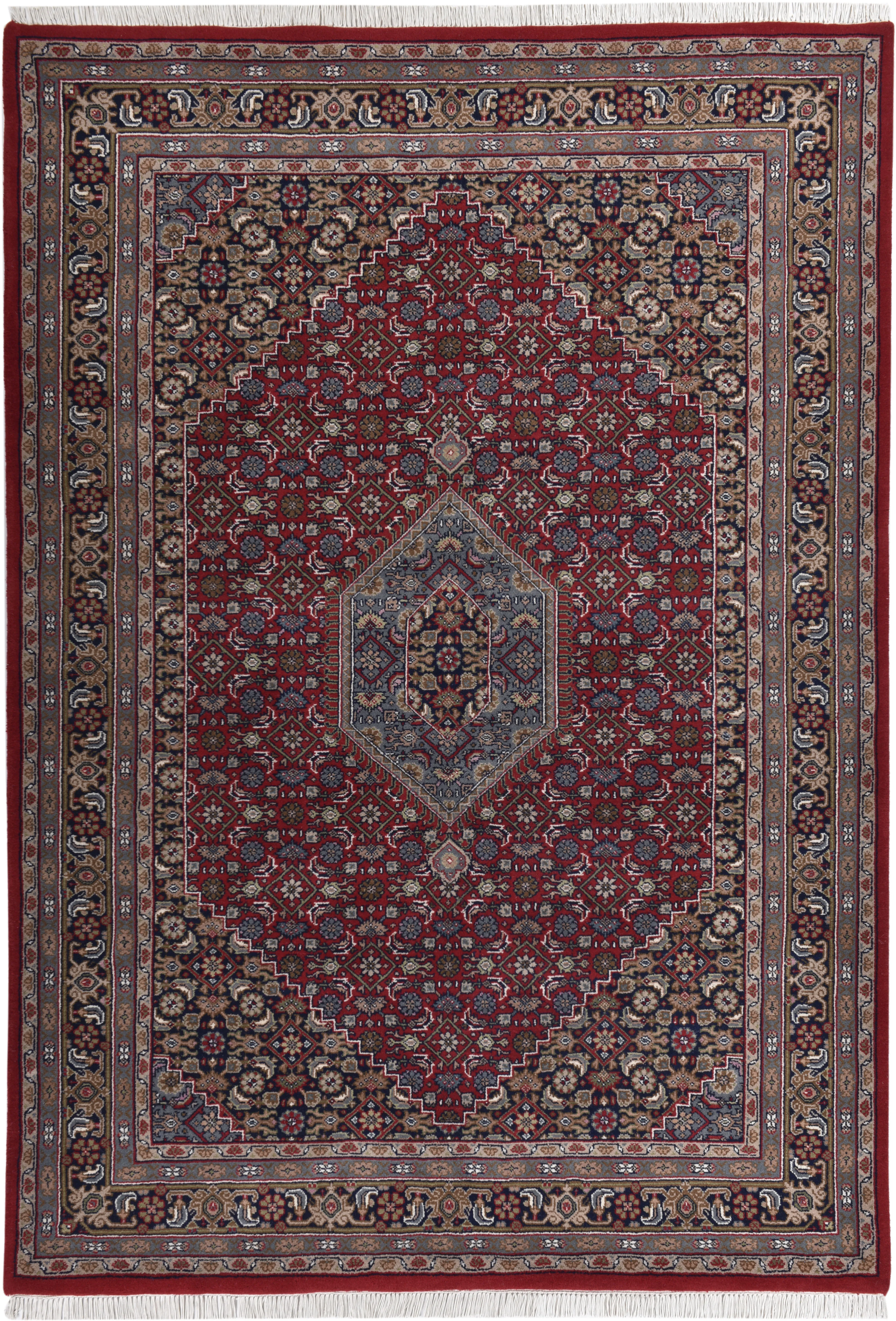 Orientteppich HOME AFFAIRE "BB Oriental" Teppiche Gr. B/L: 170 cm x 240 cm, 12 mm, 1 St., rot Orientalische Muster reine Wolle, handgeknüpft, orientalisches Design, Wohnzimmer