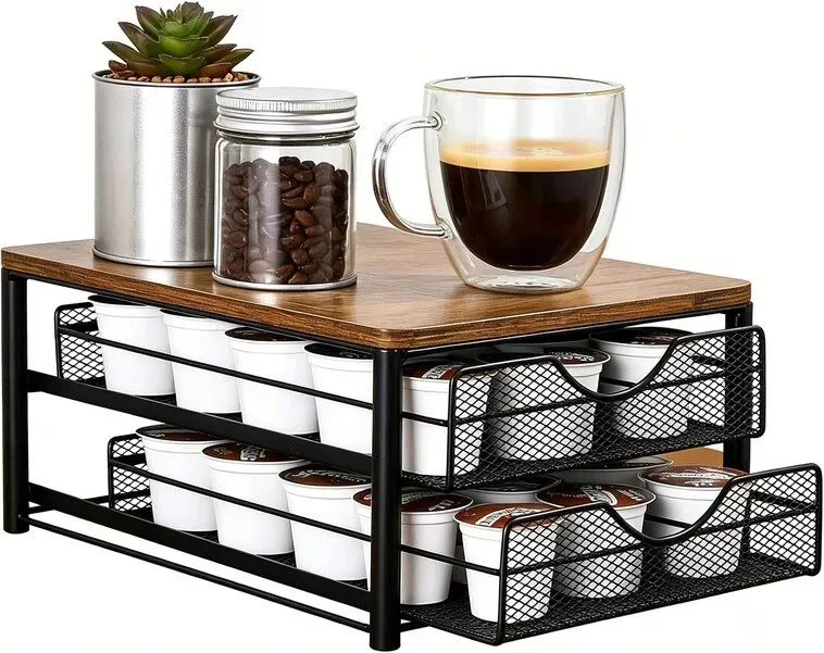 SRD Kapselregal mit 2 Ebenen (Schwarz), Neujahr-Angebot, Top-Geschenkideen