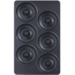 Tefal Donut Snack Collection, 3-teilig XA8011 , 1 Set = 2 Donut Platten inkl. Rezeptheft