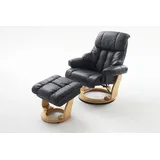 InnoSeat CALGARY Relaxer mit Hocker  Schwarz